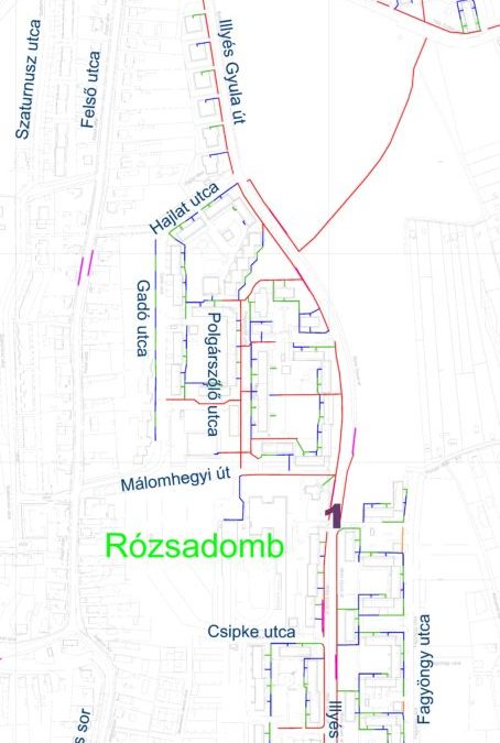 Rosadonta helyét ábrázoló térkép.