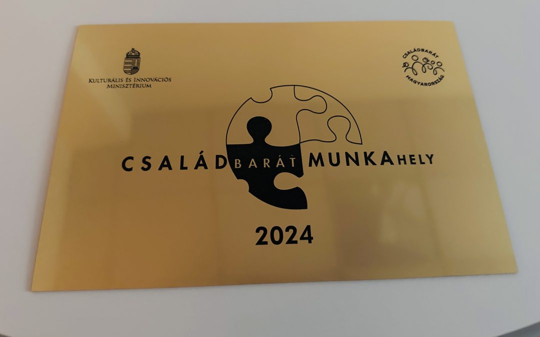 „Családbarát Munkahely” címet szerzett a BIOKOM Nonprofit Kft.